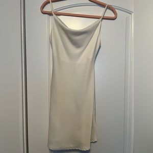 URBAN OUTFITTERS white satin dress